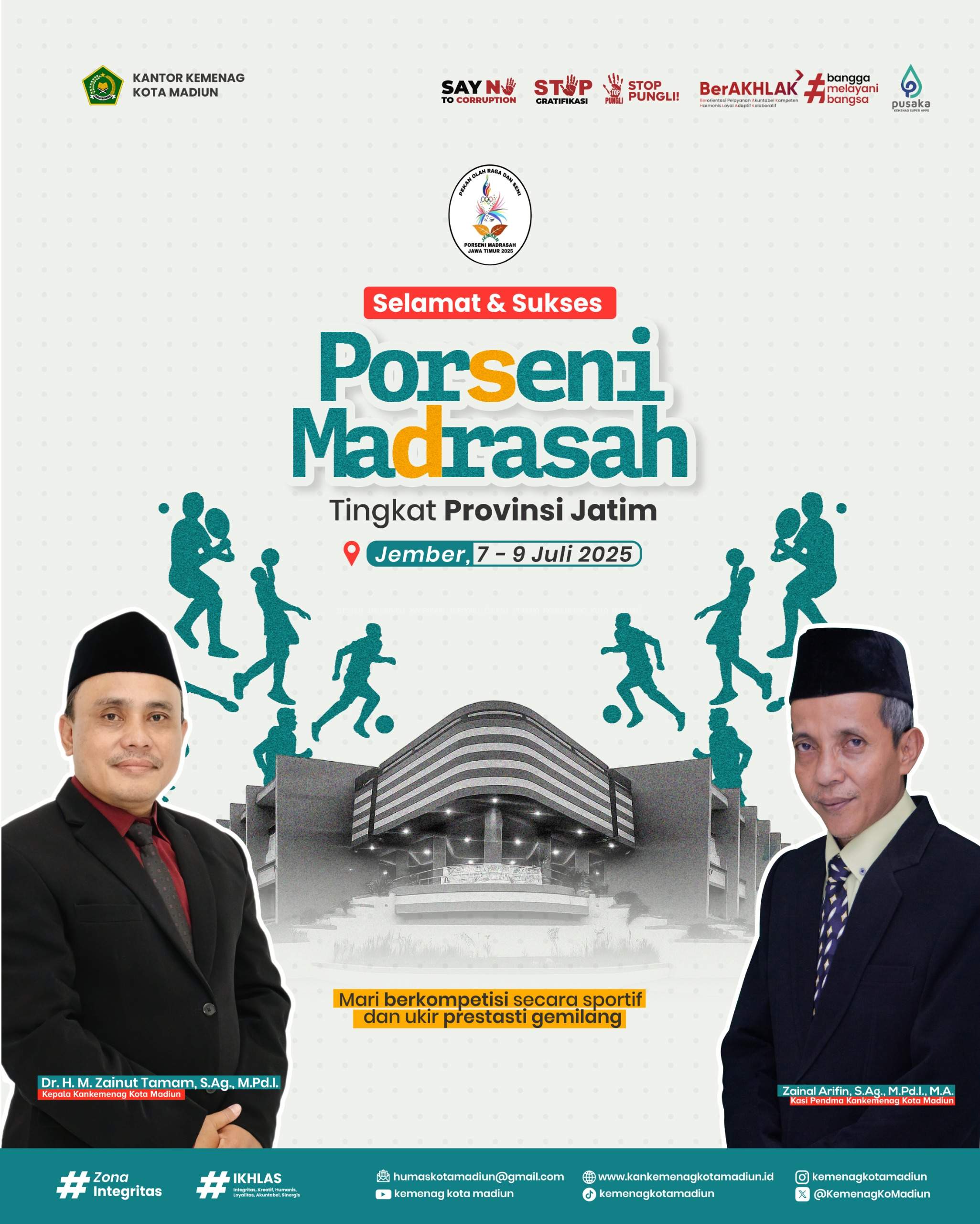 Selamat & Sukses Porseni Madrasah Tingkat Provinsi Jatim 2025