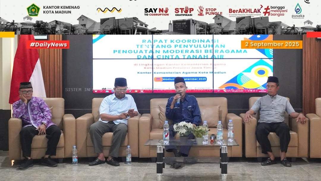 Rapat Koordinasi tentang Penyuluhan Penguatan Moderasi Beragama dan Cinta Tanah Air